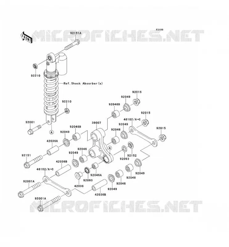 SUSPENSION Kawasaki TOUT-TERRAIN 65 2012 KX65  KX65ACF