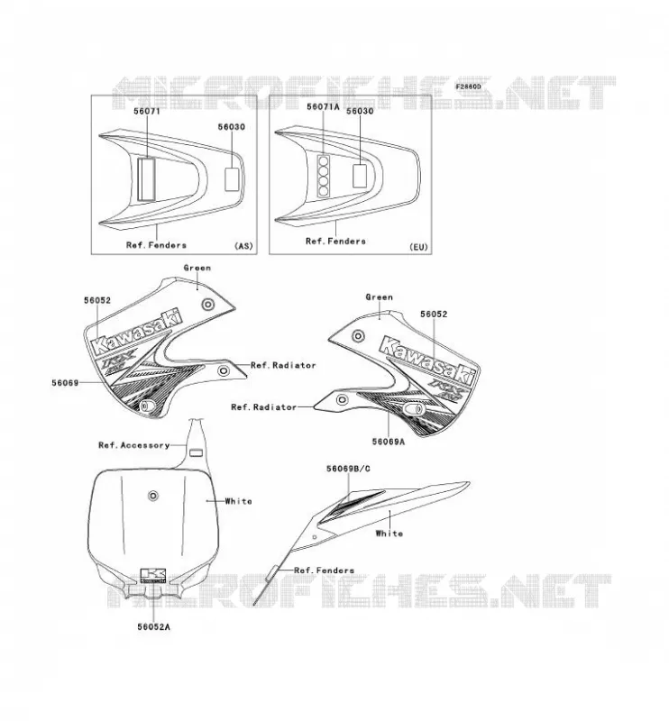 LABEL Kawasaki TOUT-TERRAIN 65 2014 KX65  KX65AEF