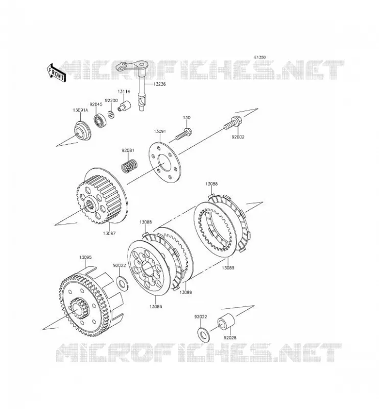 EMBRAYAGE Kawasaki TOUT-TERRAIN 65 2016 KX65  KX65AGF