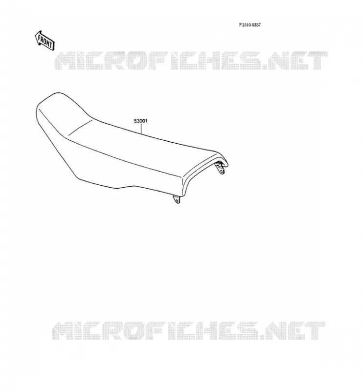 SELLE Kawasaki TOUT-TERRAIN 80 1990 KX80  KX80-L3