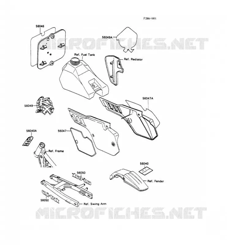 LABEL Kawasaki TOUT-TERRAIN 80 1990 KX80  KX80-N3