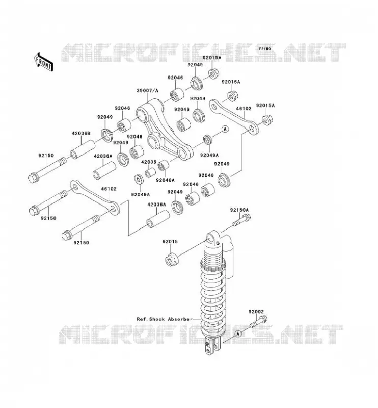 SUSPENSION Kawasaki TOUT-TERRAIN 80 1991 KX80  KX80-R1