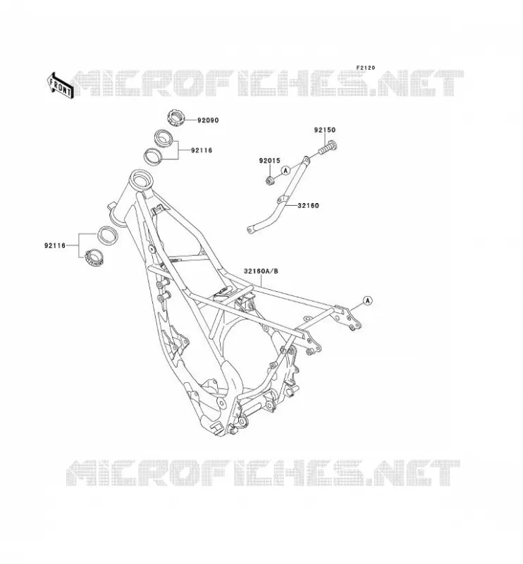 CH&Acirc;SSIS Kawasaki TOUT-TERRAIN 80 1994 KX125  KX80-R4