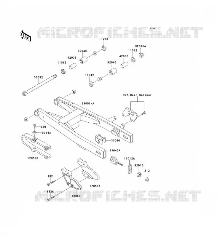 BRAS OSCILLANT Kawasaki TOUT-TERRAIN 80 1995 KX125  KX80-R5