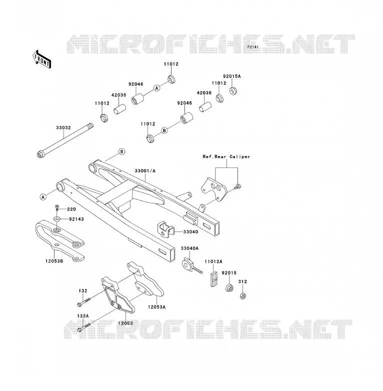BRAS OSCILLANT Kawasaki TOUT-TERRAIN 80 1997 KX80  KX80-R7