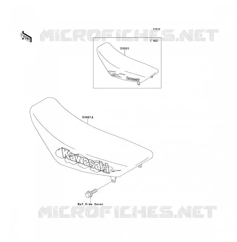 SELLE Kawasaki TOUT-TERRAIN 80 1992 KX80  KX80-S2