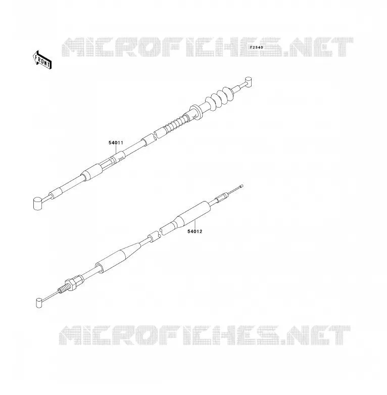 CABLE Kawasaki TOUT-TERRAIN 80 1993 KX80  KX80-S3