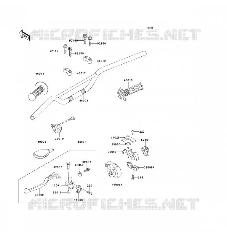 GUIDON Kawasaki TOUT-TERRAIN 80 1994 KX80  KX80-S4