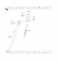 BEQUILLE pour Kawasaki KX80 1991