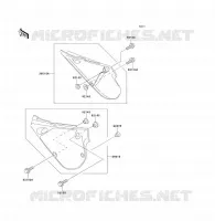 CACHE LAT&Eacute;RAL pour Kawasaki KX80 1991