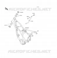 CH&Acirc;SSIS pour Kawasaki KX80 1991