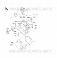 COUVERCLES MOTEUR pour Kawasaki KX80 1991