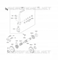 MECANISME DE KICK pour Kawasaki KX80 1991