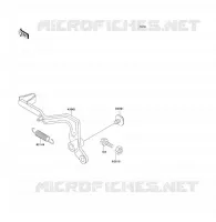 PEDALE DE FREIN pour Kawasaki KX80 1991