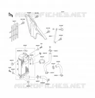 RADIATEUR pour Kawasaki KX80 1991