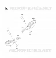 REPOSE PIED pour Kawasaki KX80 1991