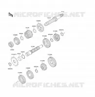 TRANSMISSION pour Kawasaki KX80 1991