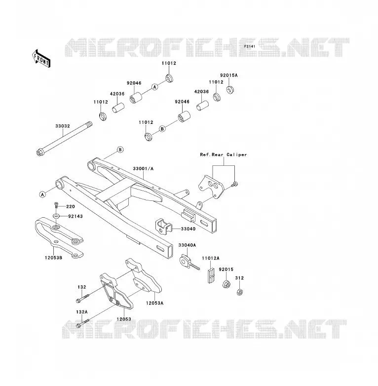 BRAS OSCILLANT Kawasaki TOUT-TERRAIN 80 1992 KX80  KX80-V2