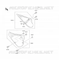 CACHE LAT&Eacute;RAL  80 kawasaki-moto 1995 KX80 E_14