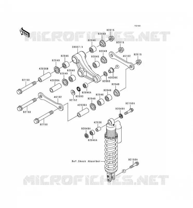 SUSPENSION Kawasaki TOUT-TERRAIN 80 1999 KX80  KX80-X2