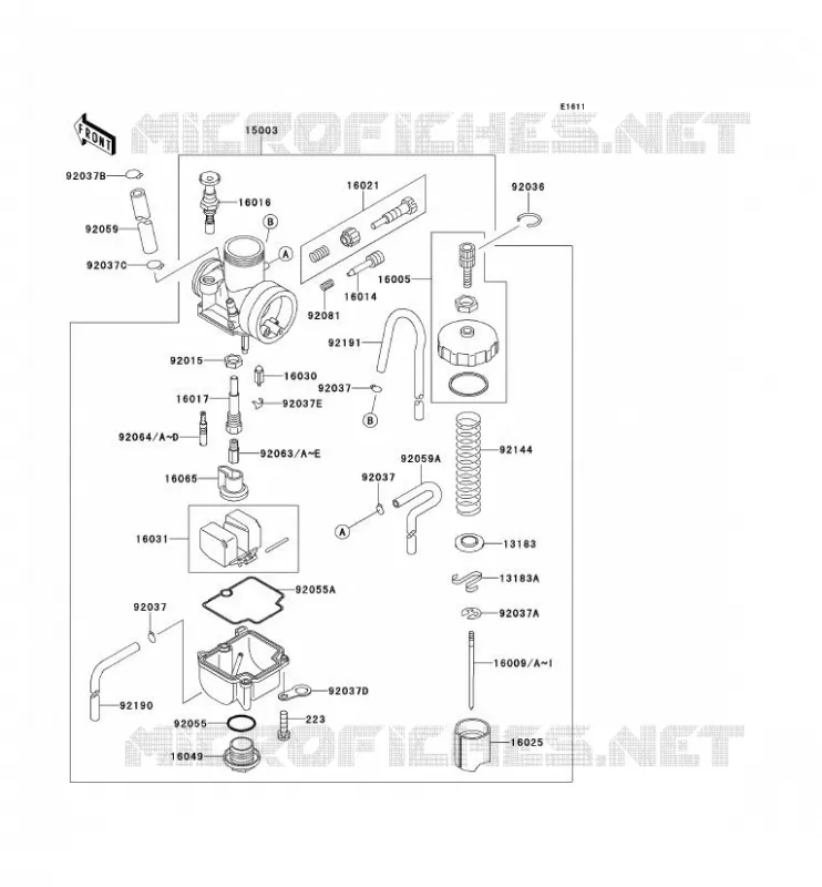 CARBURATEUR Kawasaki TOUT-TERRAIN 80 2000 KX80  KX80-X3