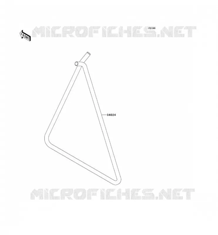 BEQUILLES Kawasaki TOUT-TERRAIN 80 2000 KX80  KX80-X3