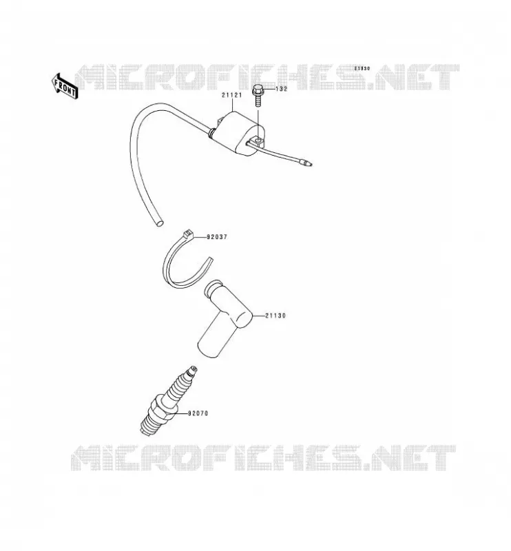 SYSTEME D&acute;ALLUMAGE Kawasaki TOUT-TERRAIN 80 1999 KX80  KX80-Z2