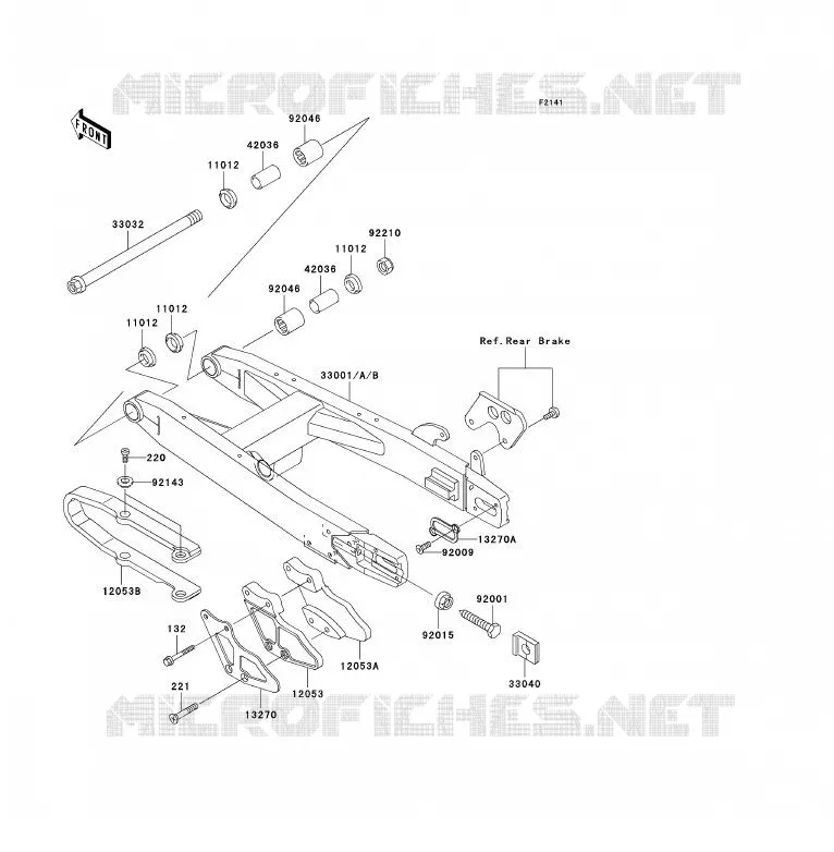 BRAS OSCILLANT Kawasaki TOUT-TERRAIN 85 2002 KX85 - KX85 II  KX85-A2