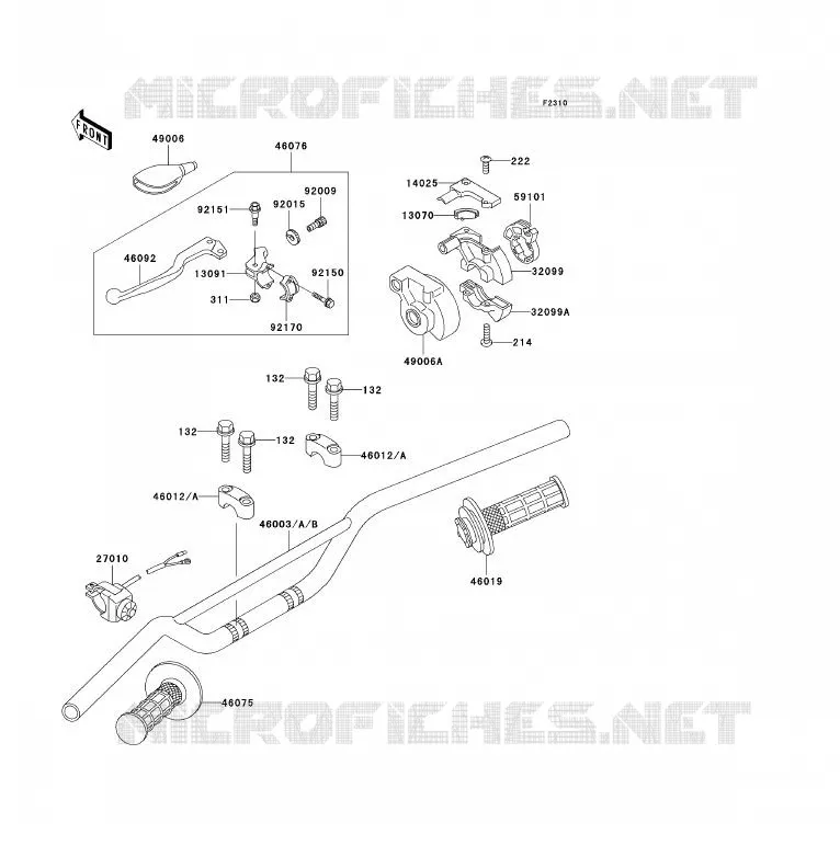 GUIDON Kawasaki TOUT-TERRAIN 85 2004 KX85 - KX85 II  KX85-A4