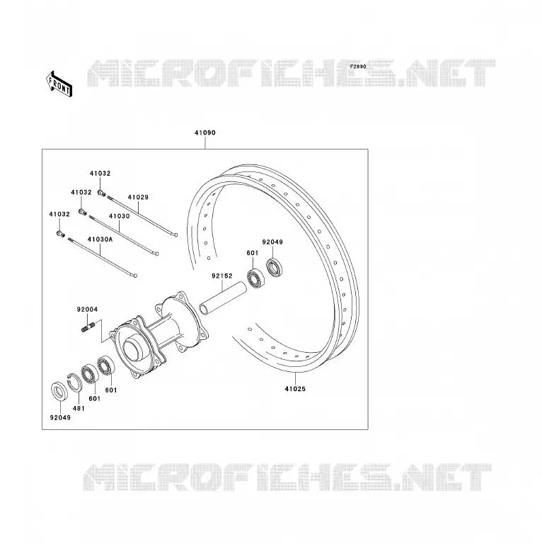 PIECE EN OPTION Kawasaki TOUT-TERRAIN 85 2004 KX85 - KX85 II  KX85-A4