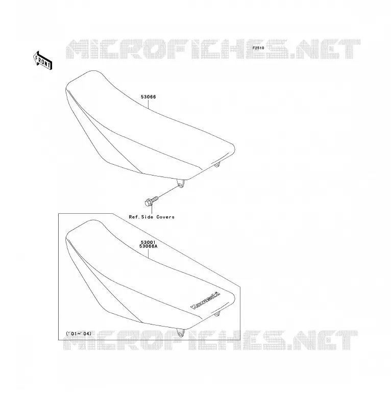 SELLE Kawasaki TOUT-TERRAIN 85 2004 KX85 - KX85 II  KX85-A4