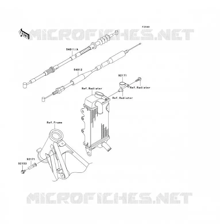 CABLES Kawasaki TOUT-TERRAIN 85 2006 KX85 - KX85 II  KX85A6F