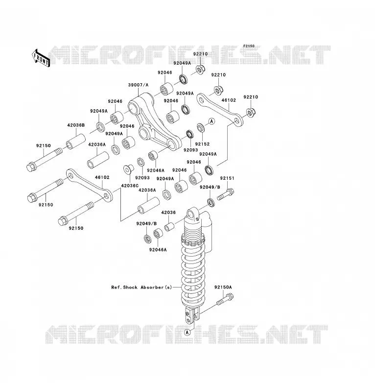 SUSPENSION Kawasaki TOUT-TERRAIN 85 2007 KX85 - KX85 II  KX85A7F