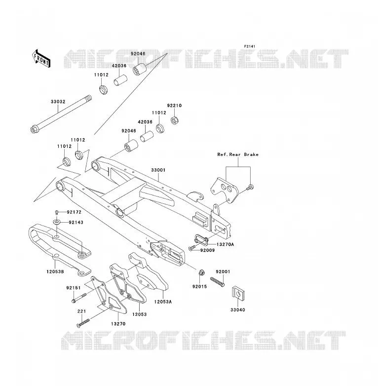 BRAS OSCILLANT Kawasaki TOUT-TERRAIN 85 2007 KX85  KX85A7F