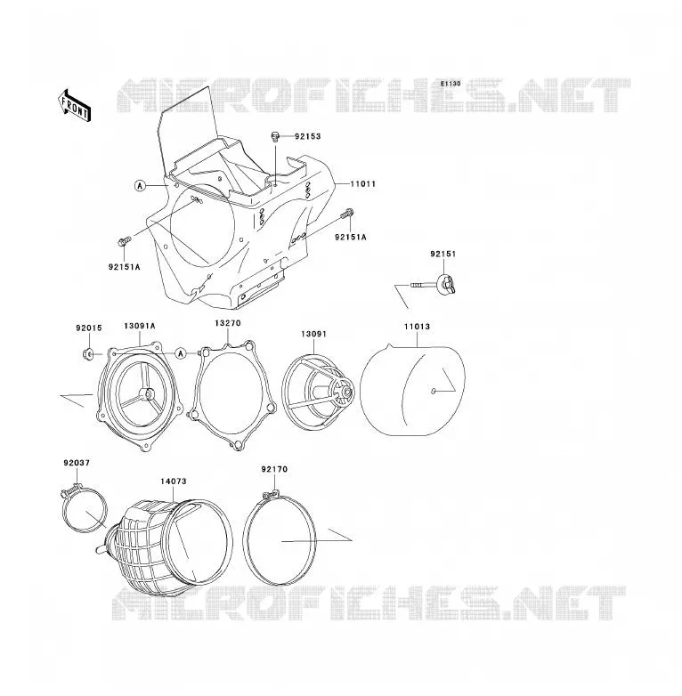 FILTRE A AIR Kawasaki TOUT-TERRAIN 85 2007 KX85  KX85A7F