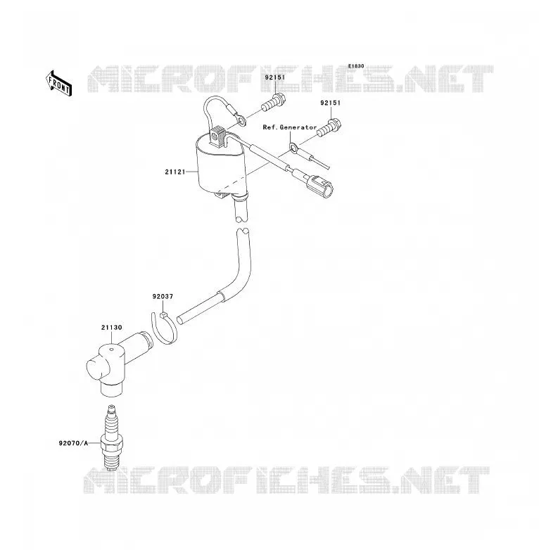 SYSTEME D&acute;ALLUMAGE Kawasaki TOUT-TERRAIN 85 2007 KX85  KX85A7F