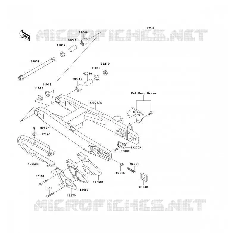 BRAS OSCILLANT Kawasaki TOUT-TERRAIN 85 2008 KX85 - KX85 II  KX85A8F