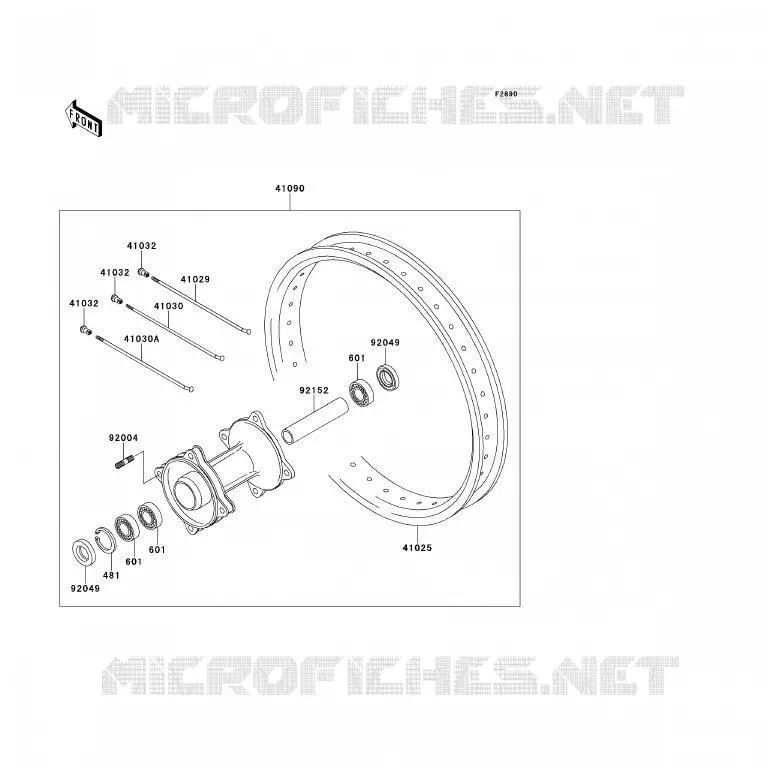 PIECE EN OPTION Kawasaki TOUT-TERRAIN 85 2012 KX85 - KX85 II  KX85ACF