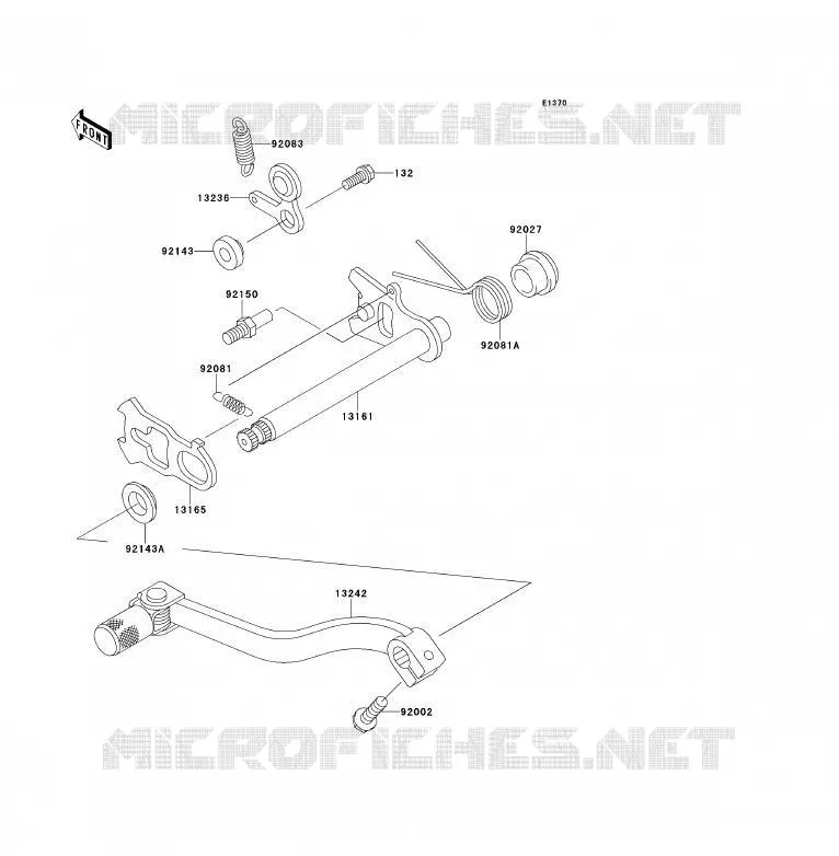 SELECTEUR Kawasaki TOUT-TERRAIN 85 2012 KX85 - KX85 II  KX85ACF