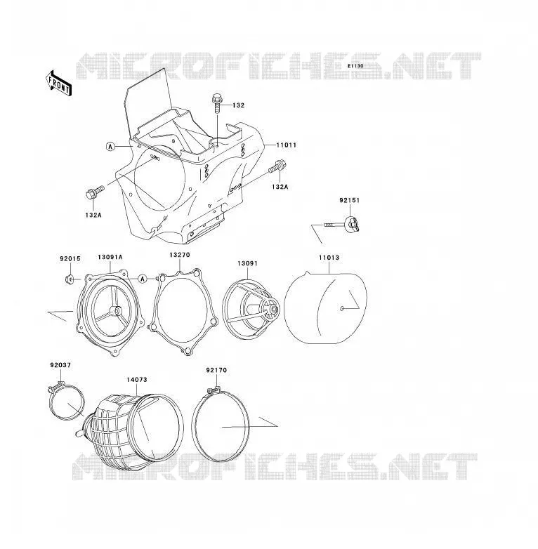 FILTRE A AIR Kawasaki TOUT-TERRAIN 85 2002 KX85 - KX85 II  KX85-B2