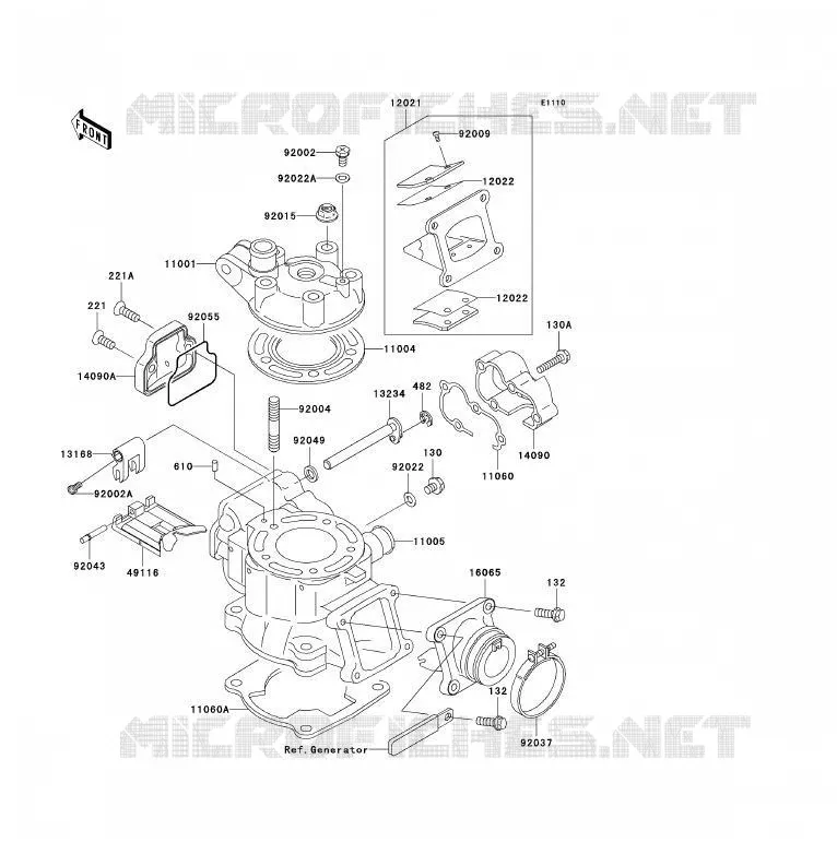 Joint De Culasse Pour Moteur Kawasaki KX85 Big Wheel 2006-2013 - Pièce D'étanchéité Moteur