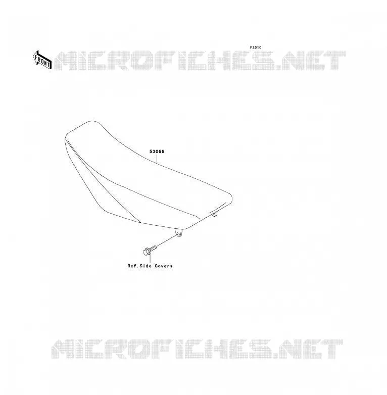 SELLE Kawasaki TOUT-TERRAIN 85 2007 KX85 - KX85 II  KX85B7F