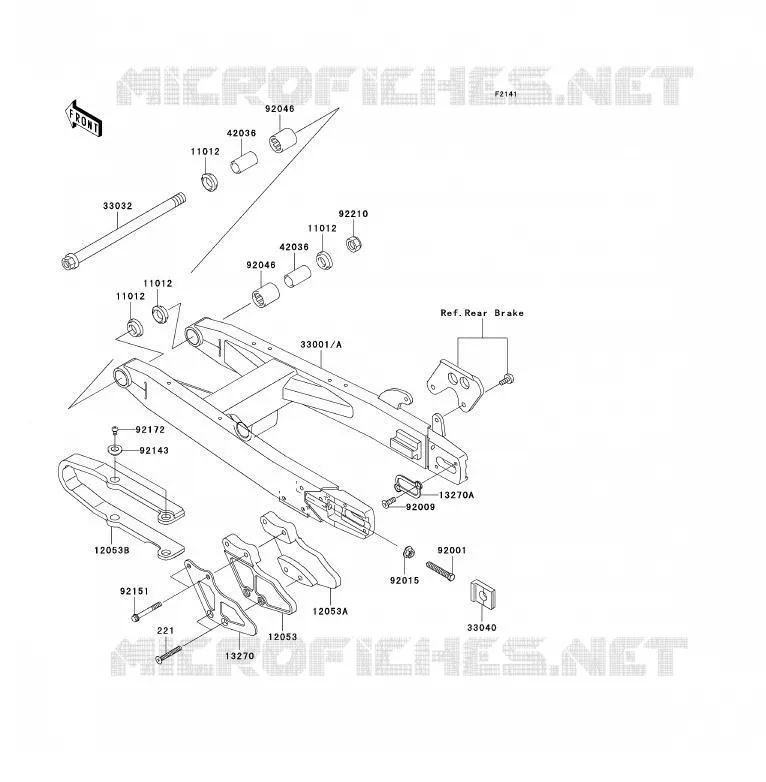 BRAS OSCILLANT Kawasaki TOUT-TERRAIN 85 2007 KX85 - KX85 II  KX85B7F