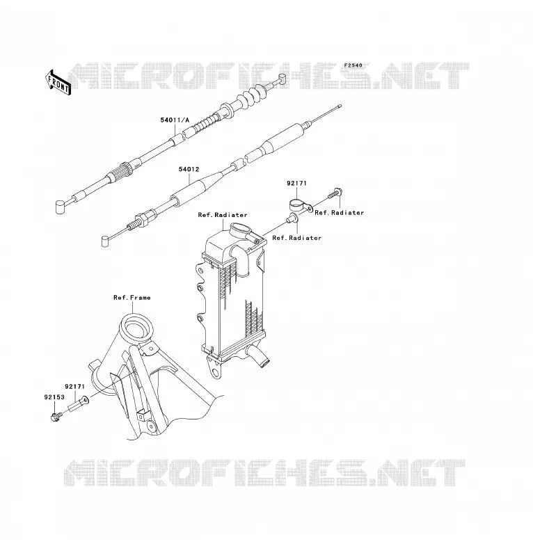 CABLES Kawasaki TOUT-TERRAIN 85 2007 KX85 - KX85 II  KX85B7F