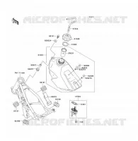 RESERVOIR CARBURANT pour Kawasaki KX85 - KX85 II 2008