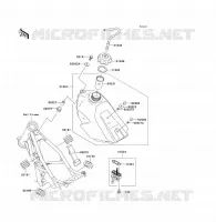 RESERVOIR CARBURANT pour Kawasaki KX85 - KX85 II 2009