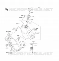 RESERVOIR CARBURANT pour Kawasaki KX85 - KX85 II 2011