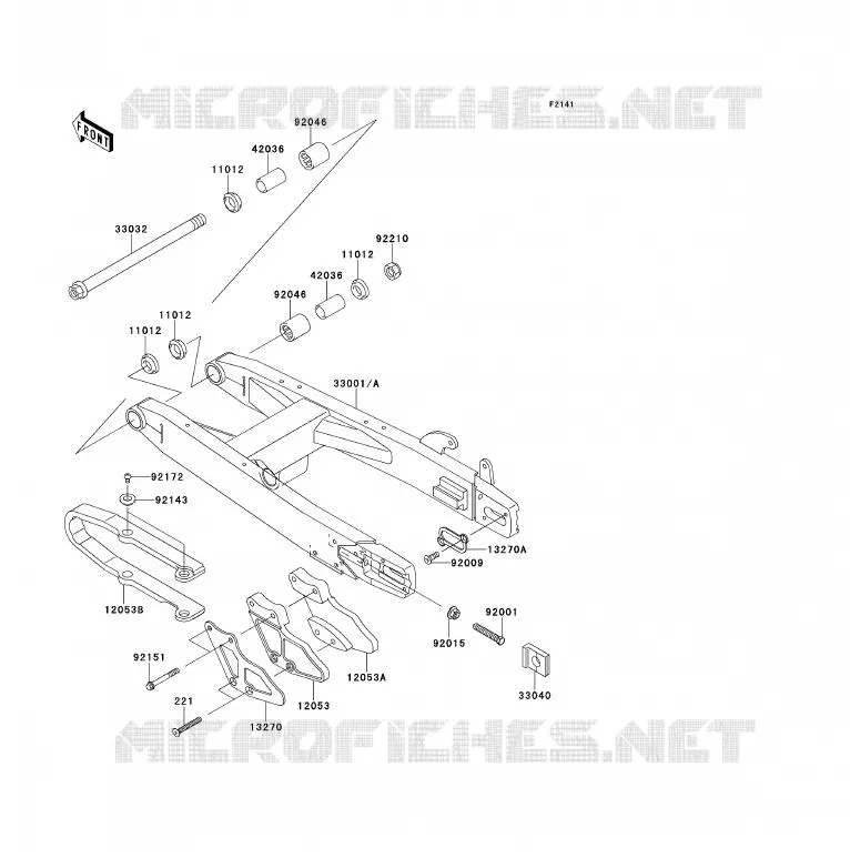 BRAS OSCILLANT Kawasaki TOUT-TERRAIN 85 2013 KX85 - KX85 II  KX85BDF