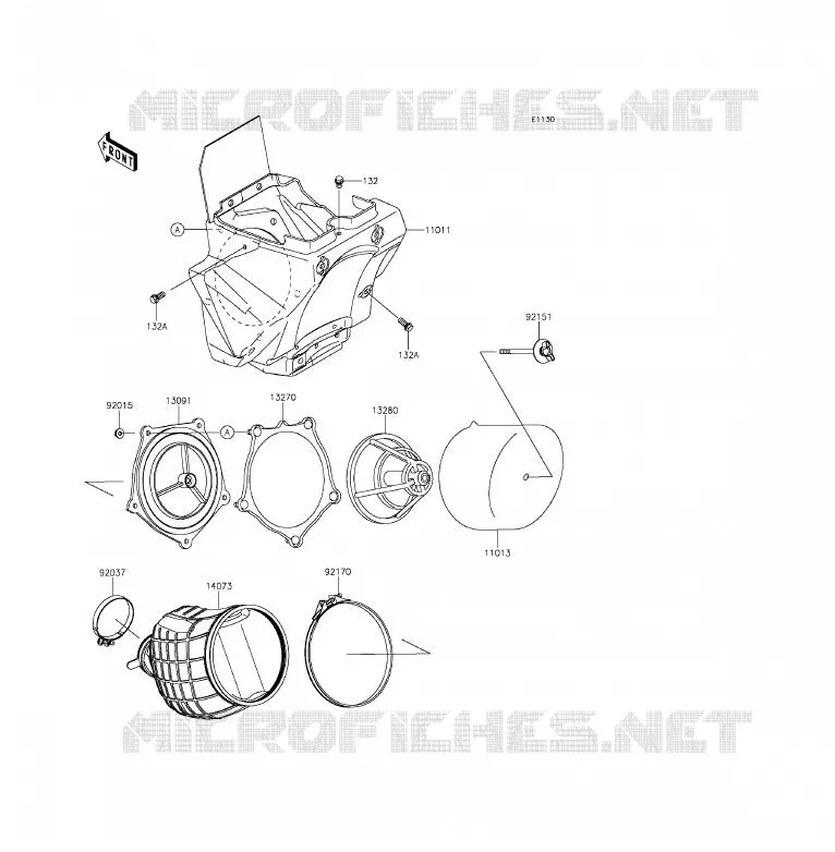 FILTRE A AIR Kawasaki TOUT-TERRAIN 85 2014 KX85  KX85CEF