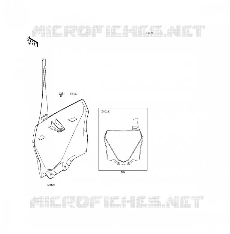 ACCESSOIRE Kawasaki TOUT-TERRAIN 85 2015 KX85  KX85CFF